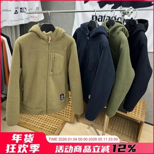 重磅900克！一件过冬！男女加厚摇粒绒＋羊羔毛连帽保暖加绒外套