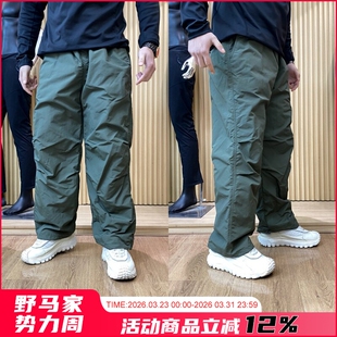 潮 秋冬男女户外防风保暖宽松伞兵休闲裤 日单设计师线 加绒加厚