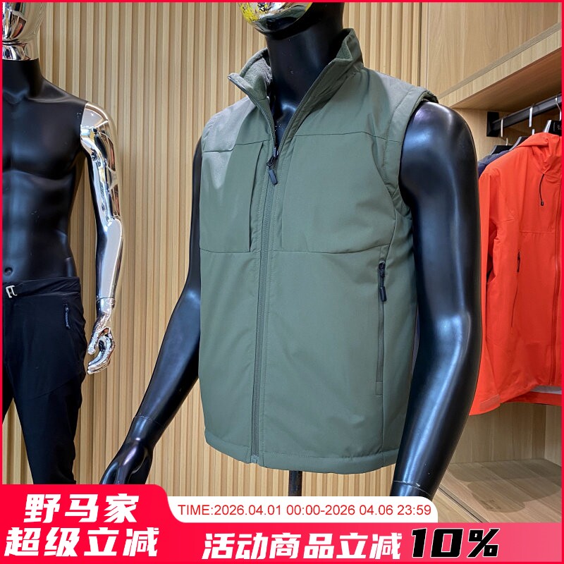 山系户外！重磅推荐！双面穿！冬季新品摇粒绒保暖马甲背心外套男