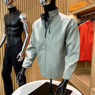 户外大厂出！挺括有型！秋季防风防水立领夹克户外机能上衣外套男