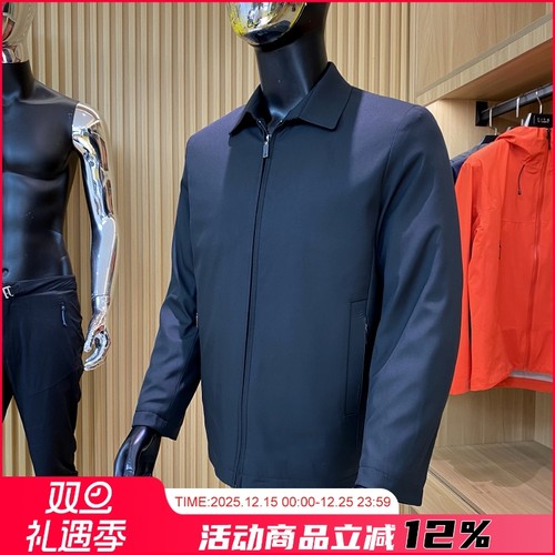 商务行政款绗棉保暖翻领夹克