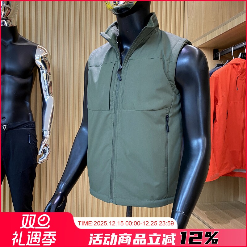 多口袋摇粒绒马甲外套冬