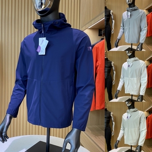 新品 夏季 透气细腻冰感纯色防晒衣皮肤衣男 UPF50 户外大厂订单