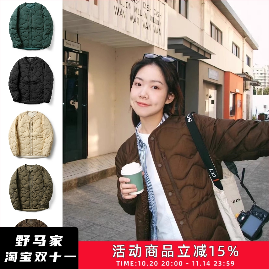 防泼水无领内胆外套羽绒服