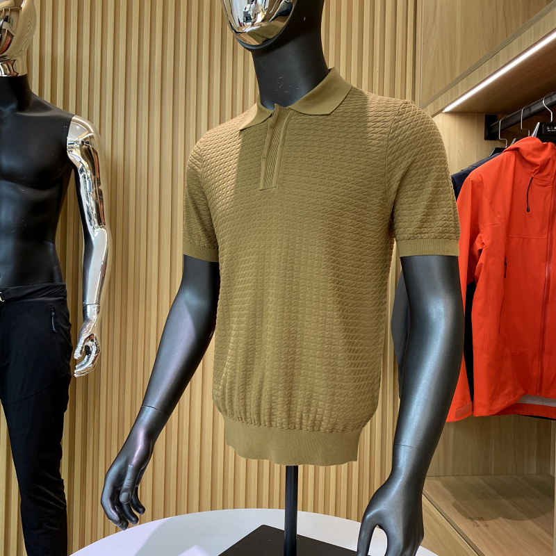 男士翻领针织短袖polo衫潮
