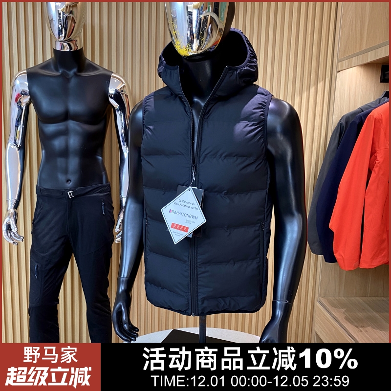 防风防泼水连帽棉马甲背心