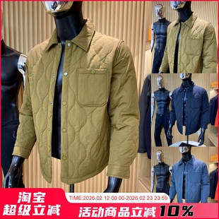 日单猛货 HEAT葫芦绗缝夹棉防水 秋冬男士时尚衬衫棉夹克棉衣外套