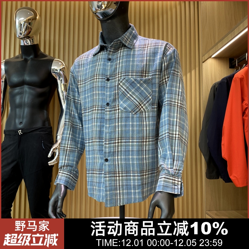 美式街潮！水洗磨毛！ 秋冬男女复古休闲法兰绒格纹长袖翻领衬衫