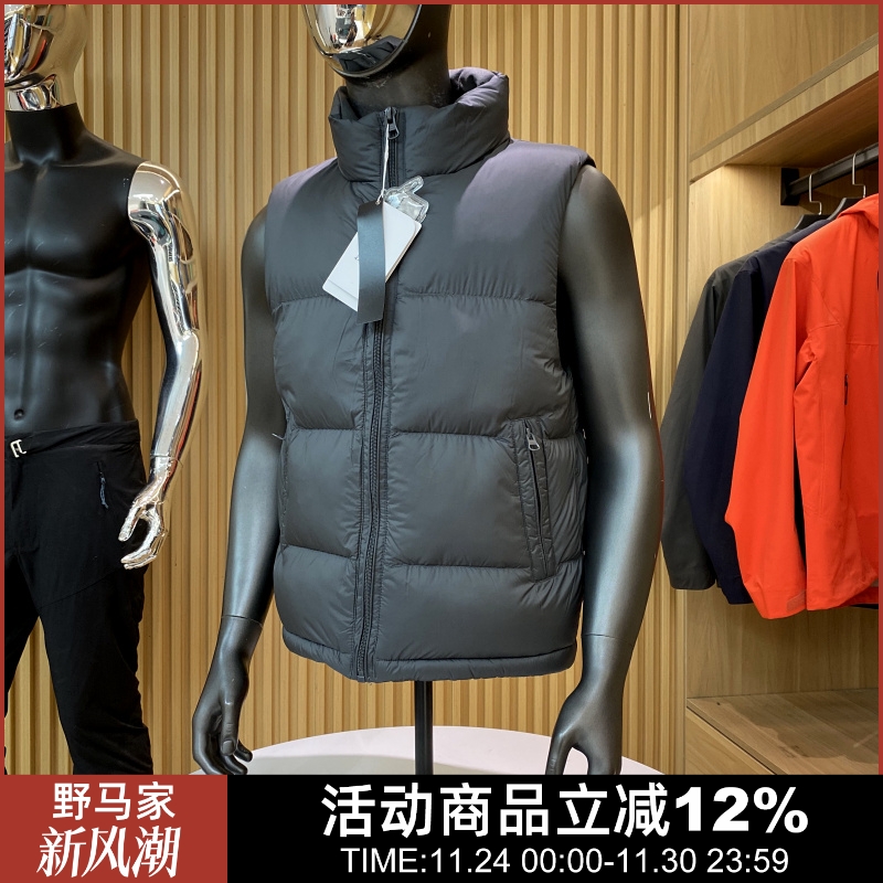 高蓬高填充羽绒马甲保暖加厚