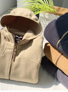 反季清货！实际库存！口碑英单！秋冬户外男士立裁保暖摇粒绒外套