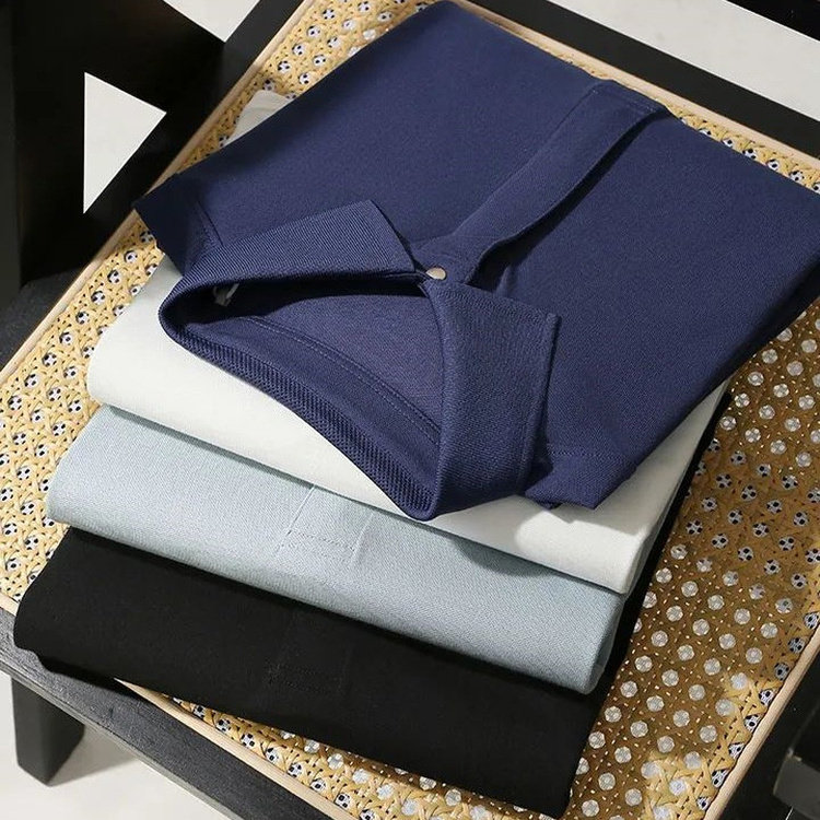 休闲3D立体裁剪短袖POLO衫