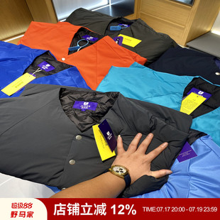 日系紫标陈老师同款！冬季户外牛货防水羽绒服无领羽绒夹克内胆潮
