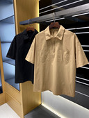 柜289 衬衫 超薄四面弹 新款 设计师款 polo领宽松短袖 夏季 男士