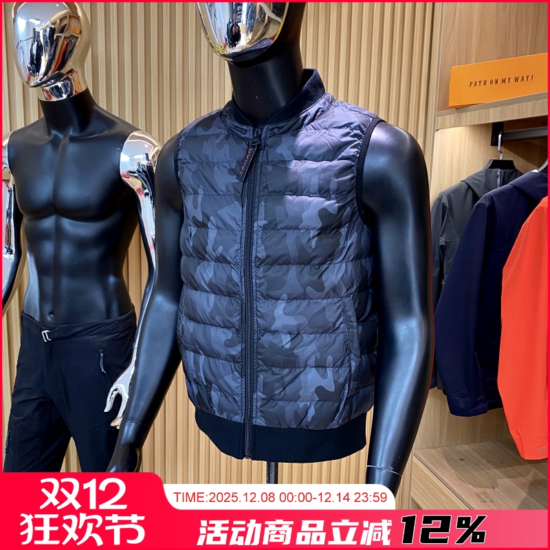 秋冬情侣迷彩背心外套