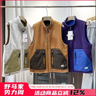 保暖摇粒绒时尚 男女情侣款 双面穿 运动百搭叠穿马甲 绒耀出街