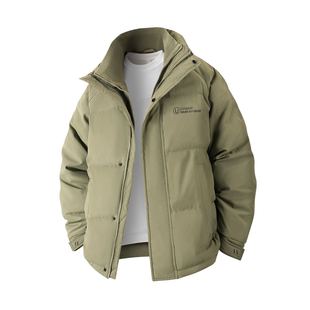 男士 冬季 户外加厚双层领口保暖立领面包羽绒服 90鸭绒 型男苾备