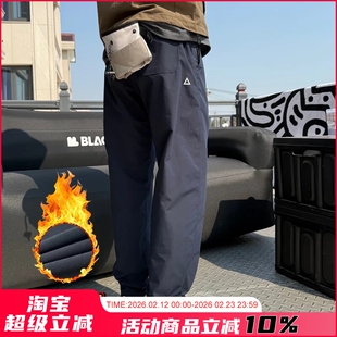 加绒三角标！清货拼手速！3D立体裁剪秋冬男士防撕裂透气休闲裤潮