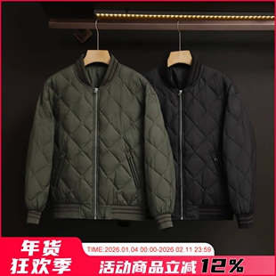 美式复古！经典MA1！90白鸭绒！冬季男士时尚棒球领飞行员羽绒服