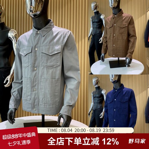 时尚休闲翻领工装夹克外套