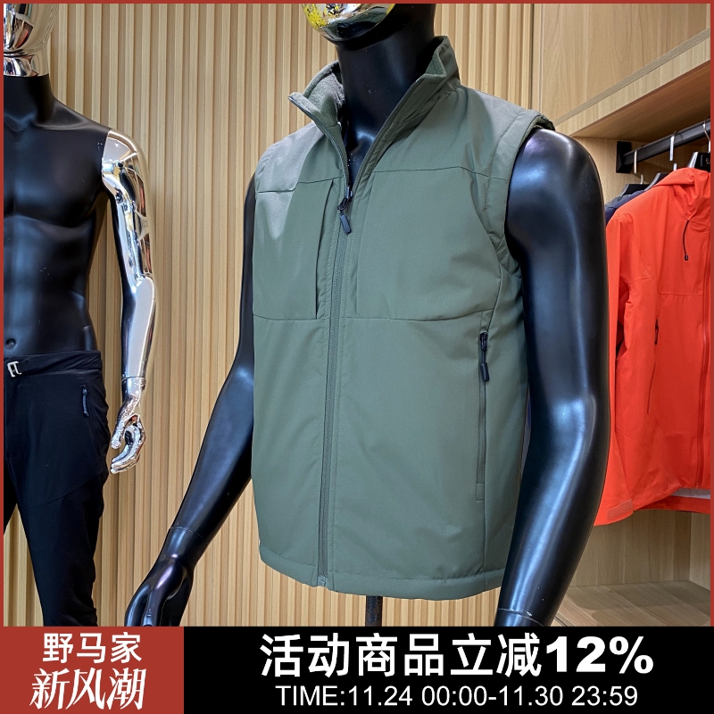 多口袋摇粒绒马甲外套冬