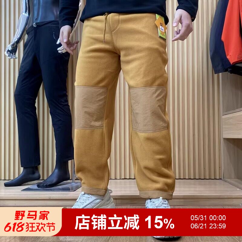 山系户外！加绒加厚！男女情侣款户外百搭摇粒绒保暖抓绒休闲裤潮