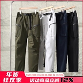 24℃ 时尚 注意是鹅绒填充 抗寒 热反射 男士 防寒外穿羽绒裤 潮