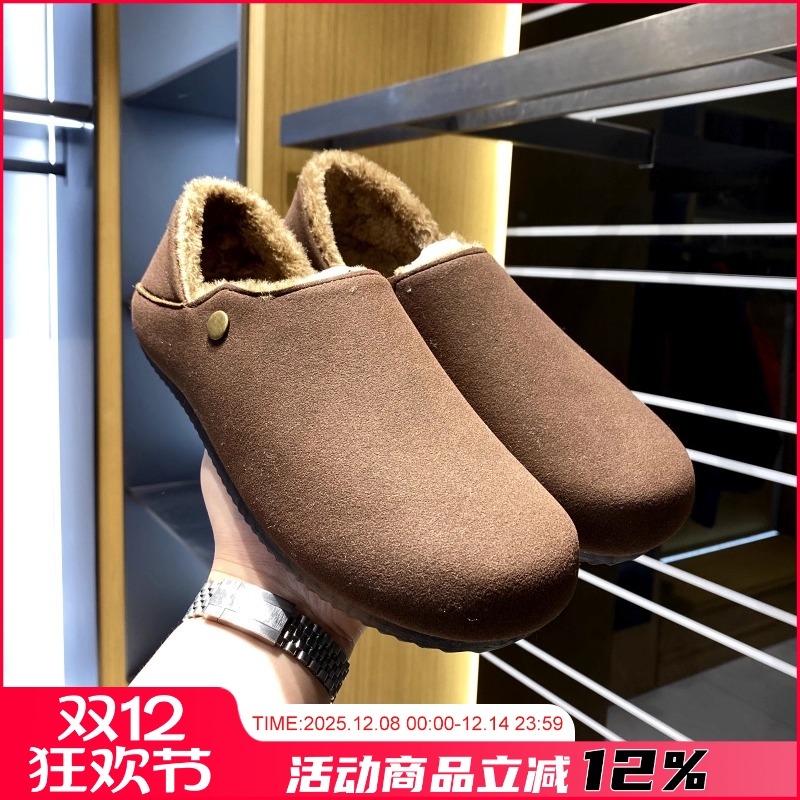 男款勃肯鞋2025冬新款加绒保暖