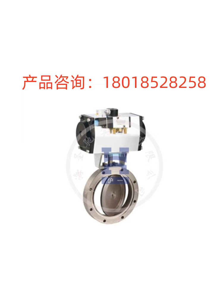 一沪   GIQ-100B气动真空蝶阀 五金/工具 蝶阀 原图主图