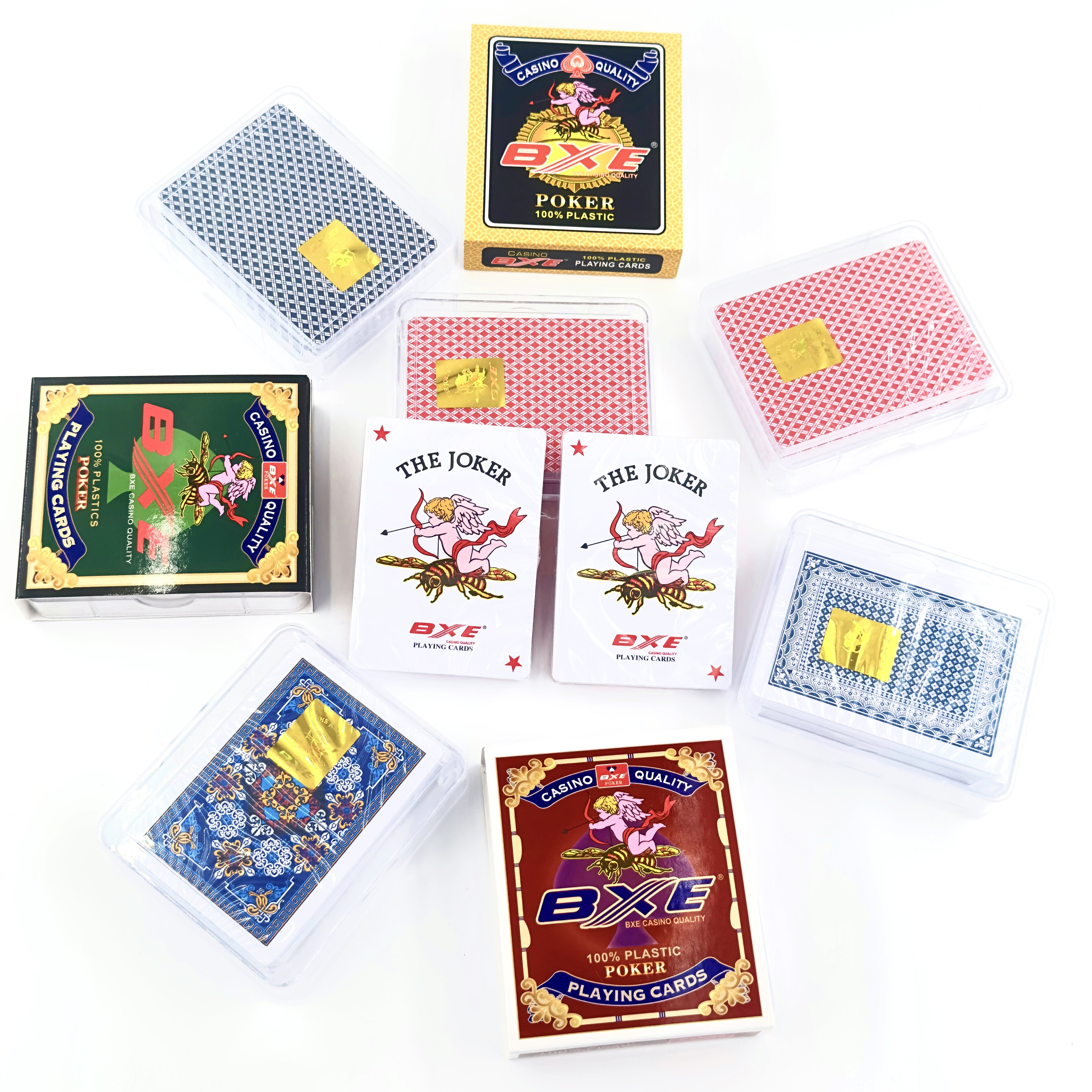 bxe东北填坑塑料扑克 大蜜蜂一条12盒24付 9-王 踢坑帕斯吹牛26张