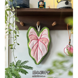 妮斯特·原创热植擦手巾加厚挂式毛巾卫生间浴室厨房植物文创周边
