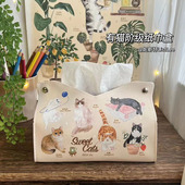 s原创两用家居车载纸巾盒轻奢皮质家用汽车内车用创意厕所抽纸盒