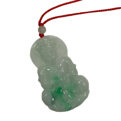 玉观音吊坠翠玉翡翠观音男款