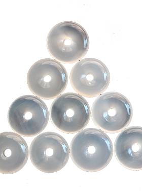 天然白玉髓平安扣挂件吊坠