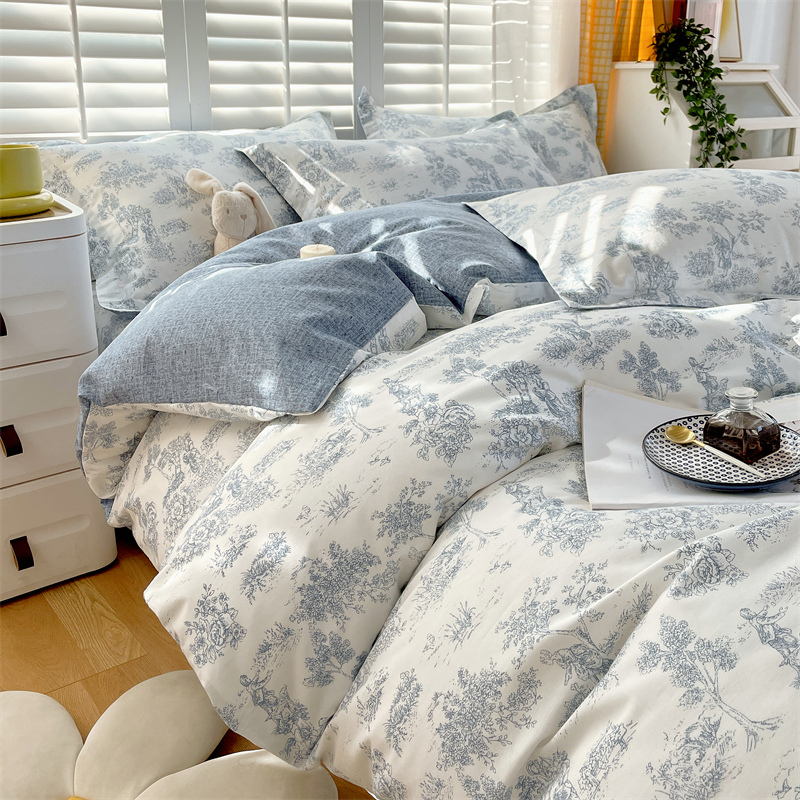 全棉床品套件四件轻奢北欧风100%