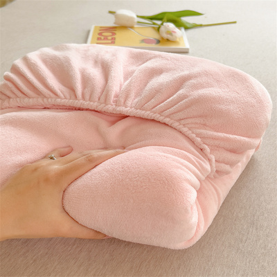 冬季牛奶绒床笠罩单件2025秋冬新款加厚珊瑚绒床垫床包防尘套天