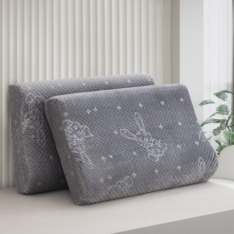 A类牛奶绒乳胶枕套一对装40x60cm