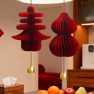 新年立体春字红灯笼挂件2026马年装饰品房门春节过年氛围布置年味