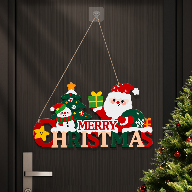 耶诞小礼品圣诞节氛围门上装饰品