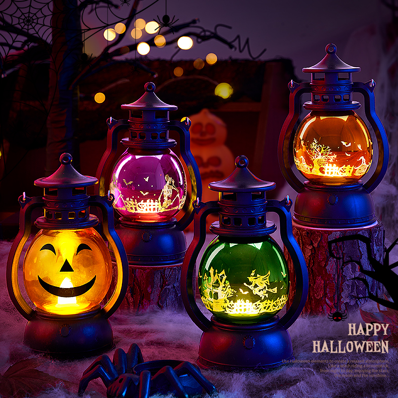 万圣节装饰品摆件南瓜灯场景布置