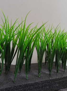 舞蹈道具假禾苗拔节期稻苗 仿真稻草 假麦苗插秧比赛绿色秧苗