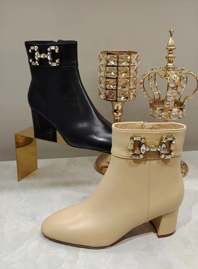 专柜正品 Roberta诺贝达女鞋 2022冬靴 女靴短靴靴子RA228850