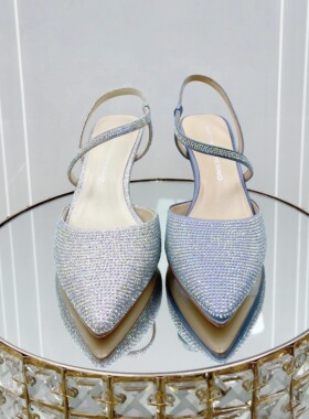 专柜正品Roberta诺贝达女鞋RM98105女鞋宴会风水钻休闲凉鞋