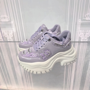 专柜正品Roberta诺贝达女鞋RCM256001 25夏蕾丝厚底休闲老爹鞋