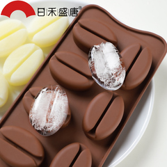 创意咖啡豆硅胶蛋糕模制手工皂巧克力果冻奶酪冰块烘焙模具食品级