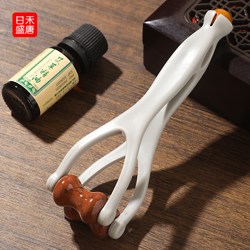 砭石手指按摩器手部关节穴位刮滚轮神器瘦细漫画养成多功能经络