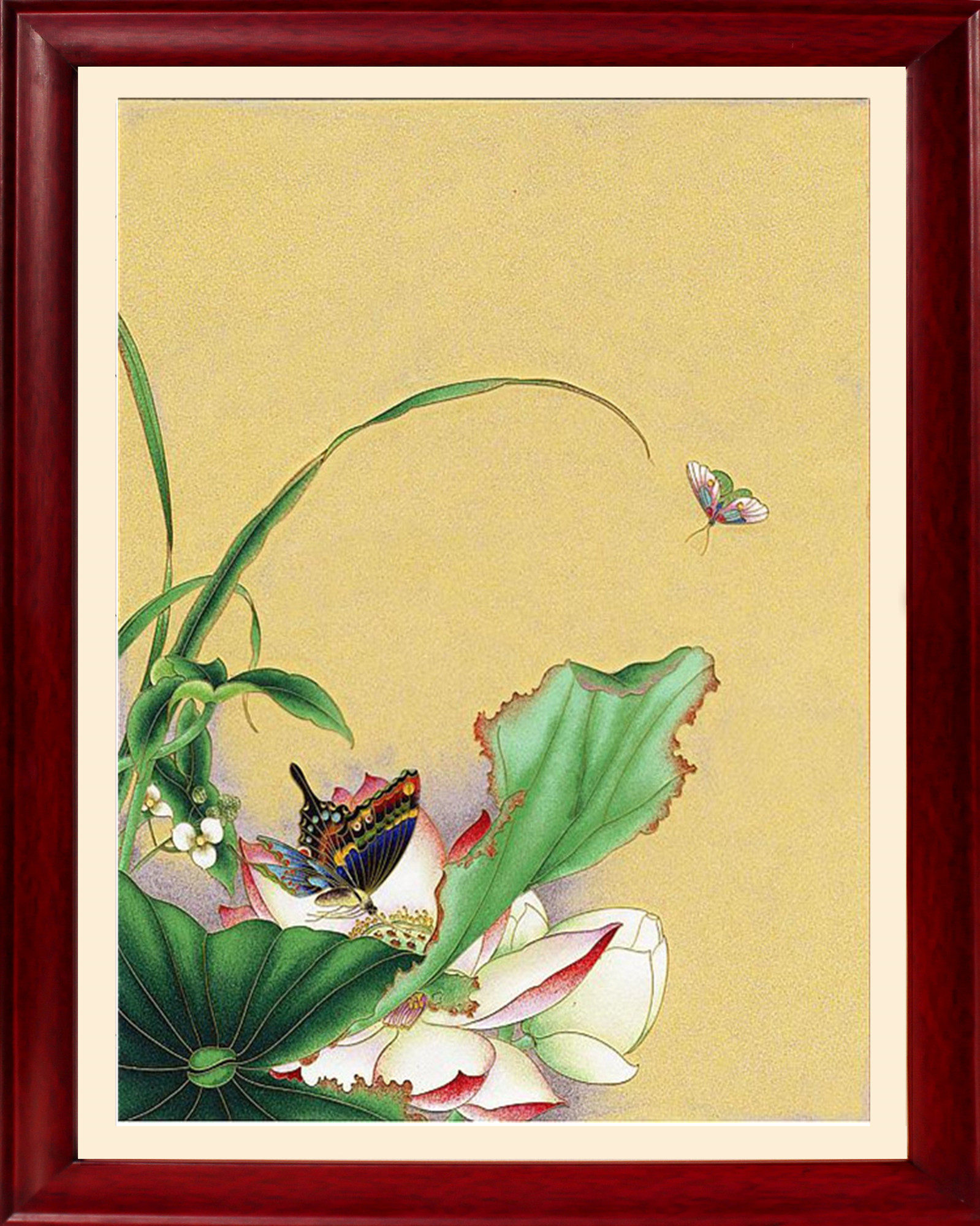 掐丝珐琅景泰蓝工艺画原材料包套装金丝彩砂装饰手工艺diy荷花16