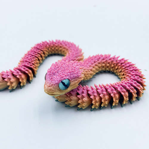 3D打印蝰蛇爆款摆件礼物仿真动物网红创意手办汽车摆件手办造景