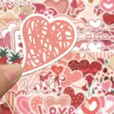 116 наклейки с изображением любви, корейские наклейки с девчачьим сердцем, розовая любовь, милые дорогостоящие наклейки для украшения мобильного телефона для ручного счета