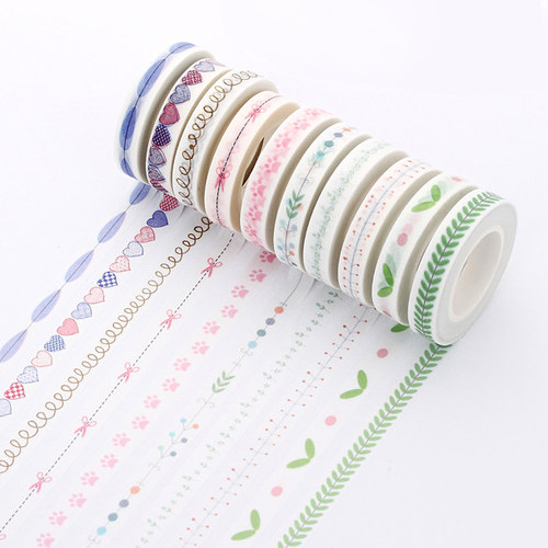 小清新和纸细胶带分割线边框贴纸