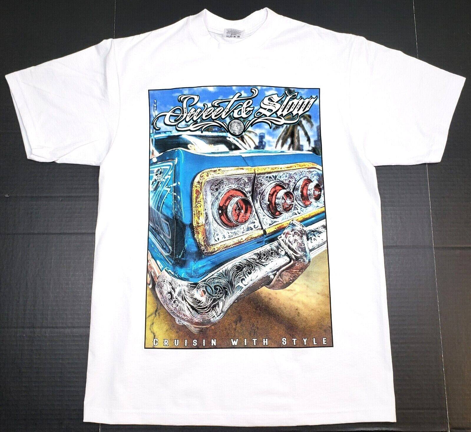 美国购chicano西海岸奇卡诺老墨hiphop说唱街舞bboy小领口短袖t恤